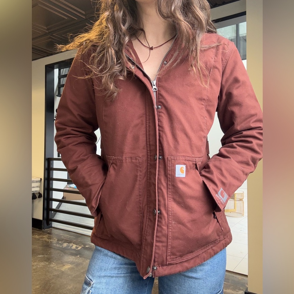 Burgandy Carhartt Full Swing Coat